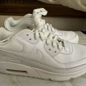Nike Air Max 90 LTR White / Merallic Silver Womens Shoes